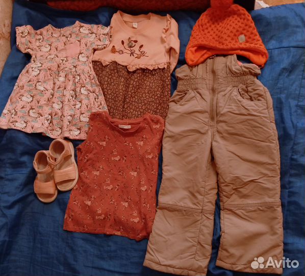 Вещи пакетом на девочку 86 130