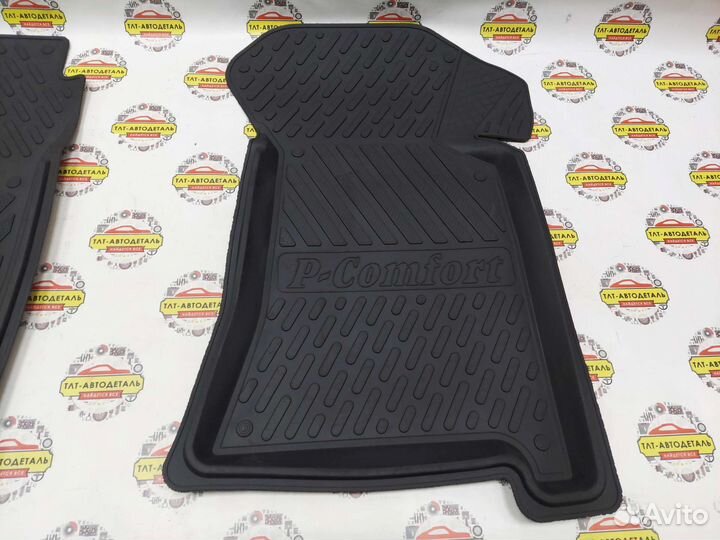 Резиновые коврики салона Приора