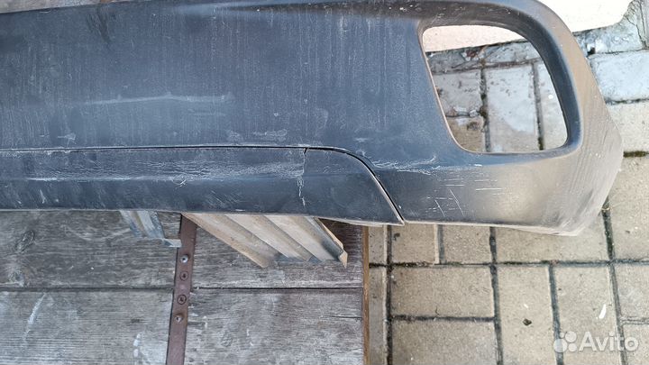 Toyota Highlander 3 юбка заднего бампера оригинал