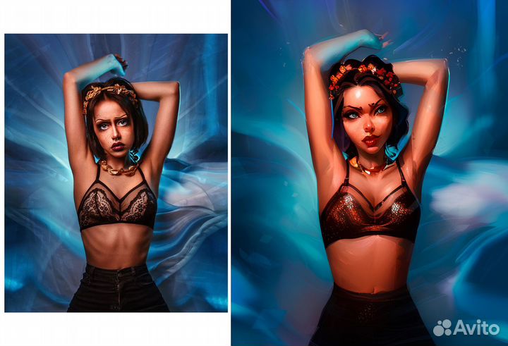 Портрет, арт по фото на заказ