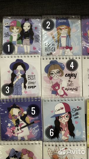 Блокноты А6 много разных