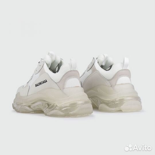 Кроссовки Balenciaga Triple S Silver / Clear Sole