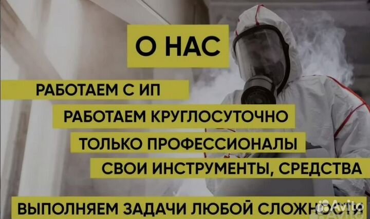 Уничтожение Тараканов Клопов Блох Плесени Мышей