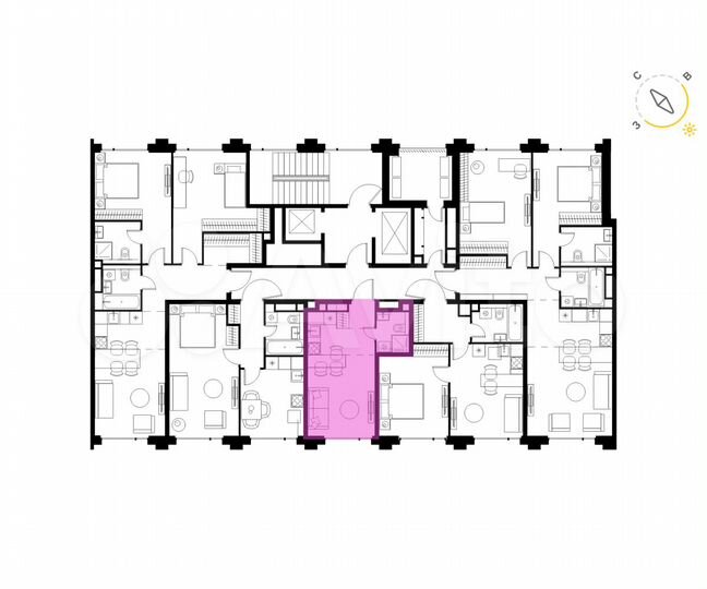 Квартира-студия, 22,5 м², 7/11 эт.