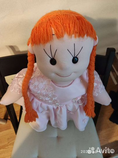 Тряпичная кукла большая 50 см