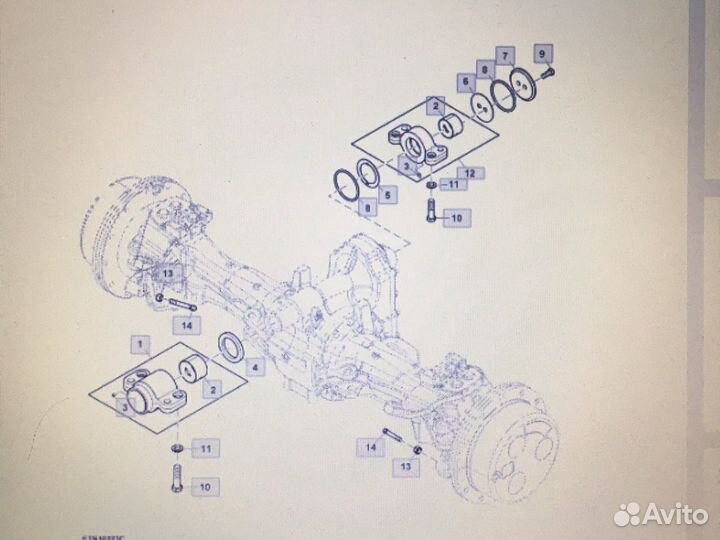 Джон Дир 8430 опора моста 1300 RE62205 John Deere