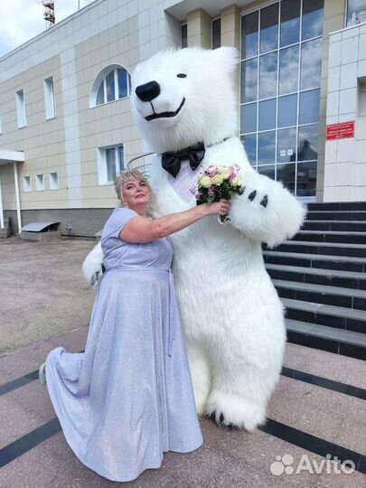 Медведь на праздник,Белый Мишка на праздник