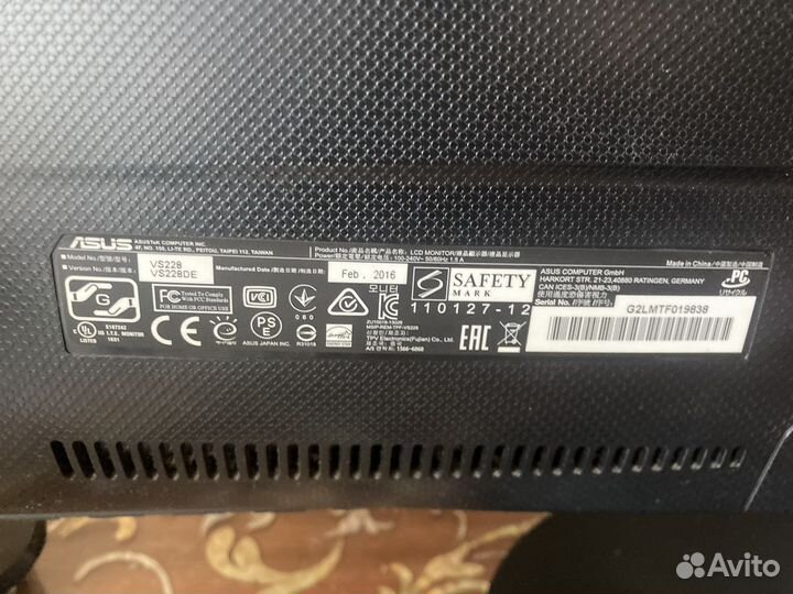 Монитор Asus vs228