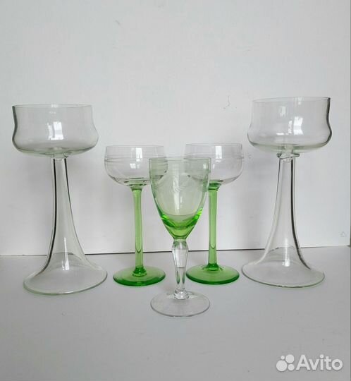 Фужеры старинные. Уран. Egermann. Nachtmann
