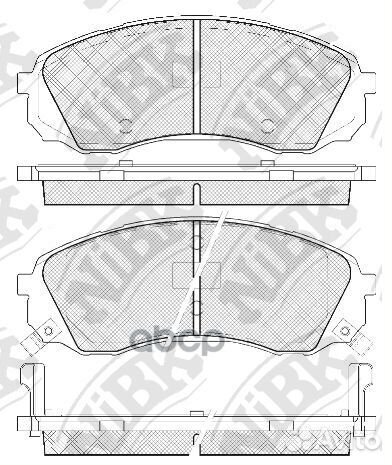 Колодки передние (hyundai H1 (TQ), KIA carnival