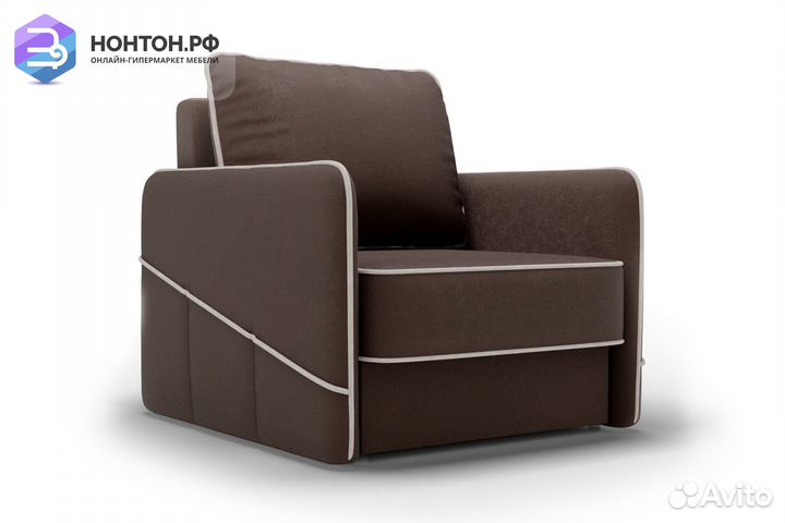 Кресло еврокнижка Энерджи коричневое