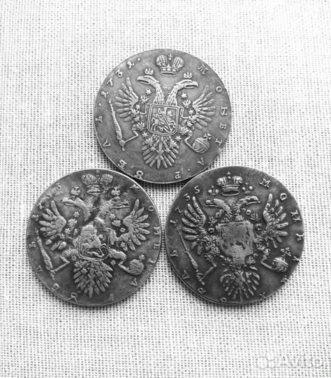 Копии монет под серебро Анна Иоанновна (1730-1740)