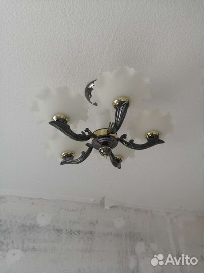 Люстра потолочная бу