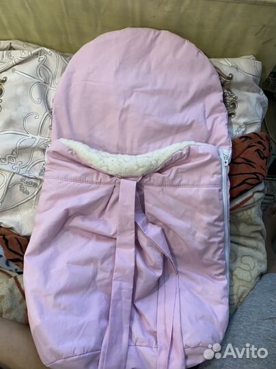 Зимний конверт в коляску на овчине