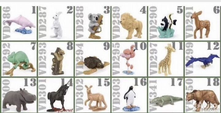 Продаю повторки Киндер игрушек серии Natoons