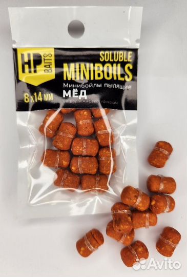 Минибойлы пылящие HP baits мёд 8*14
