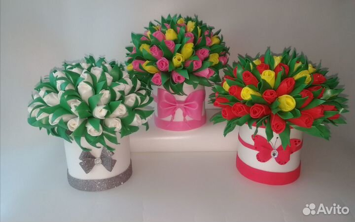 Подарок к праздникам: Светильники тюльпаны (61 шт)