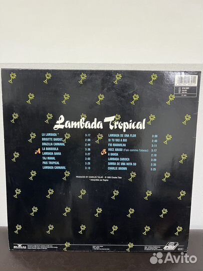 Lambada Tropical-Chico Mendes 1989 винил