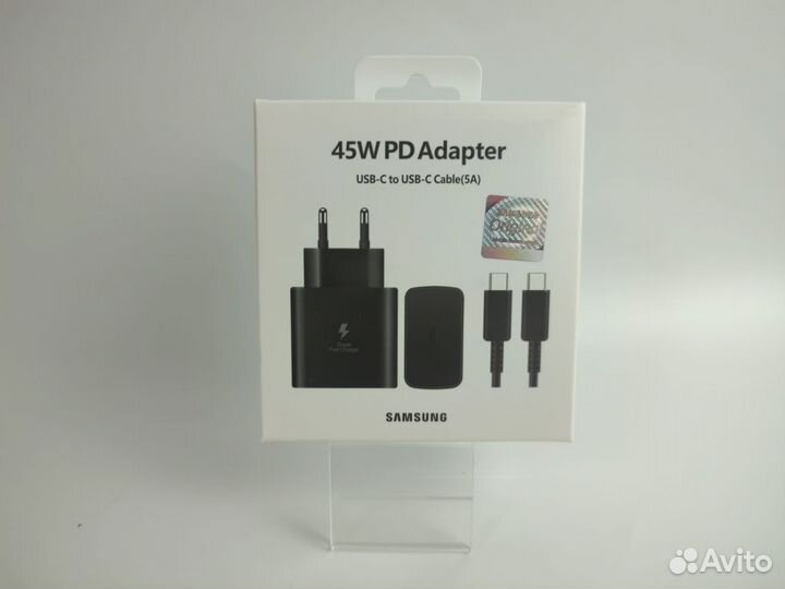 Сетевой Адаптер Samsung USB-C 45W + кабель Type-C