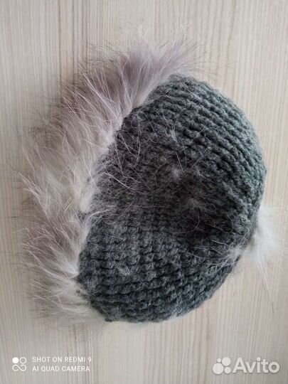 Шапка женская песец