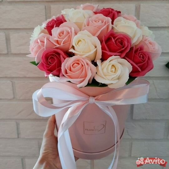 Букеты из мыльных роз