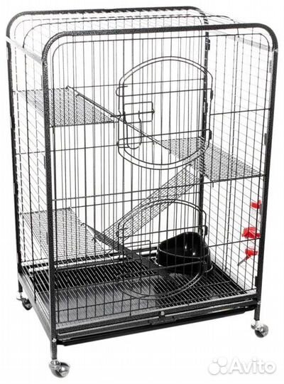 Клетка для грызунов черный металлик Triol C2-1