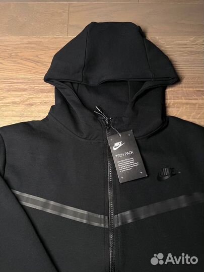Костюм nike tech fleece черный