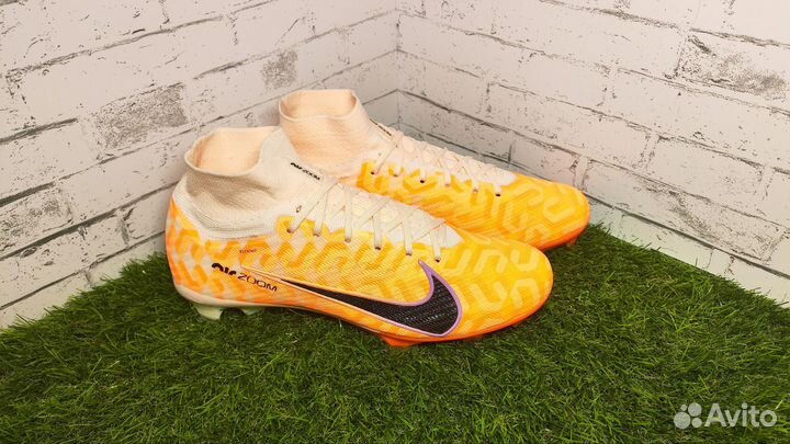 Футбольные бутсы nike air zoom оранжевые