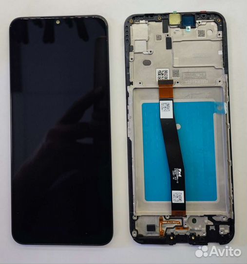 Оригинальный дисплей Samsung Galaxy A22s в рамке