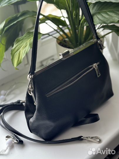 Сумка натуральная кожа/замша