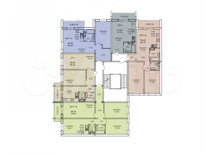 4-к. квартира, 72,7 м², 5/7 эт.