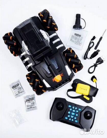 Машинка с гидропулями на радиоуправлении