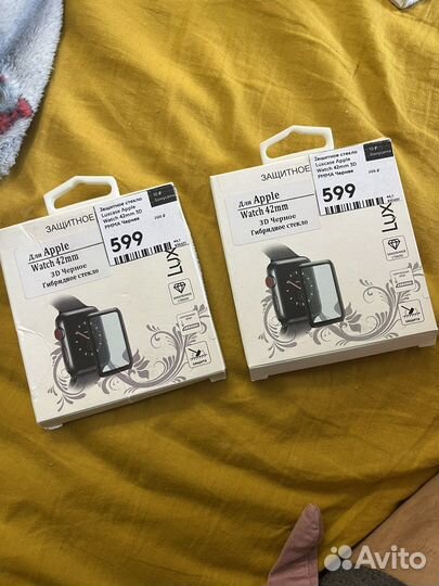 Защитное стекло на apple watch 42mm 3d