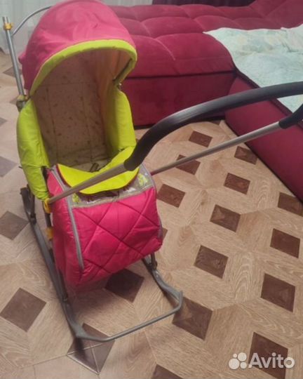 Детские санки коляска