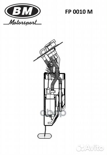 Топливный электробензонасос в сборе chevrolet L