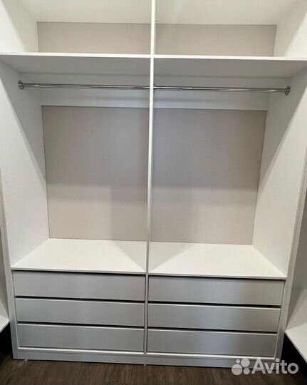 Изготовление гардеробной на заказ под ключ