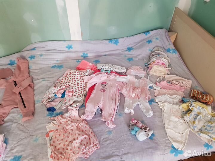 Детские вещи пакетом на девочку 56 62 68