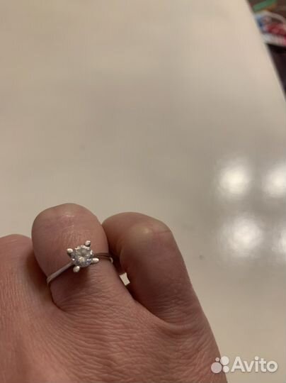 Кольцо серебро