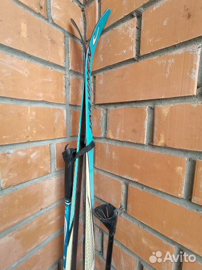 Лыжи беговые детские 150 с ботинками и палками