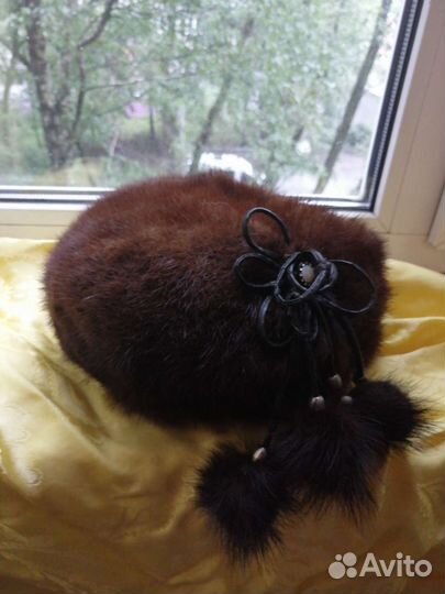 Берет норковый