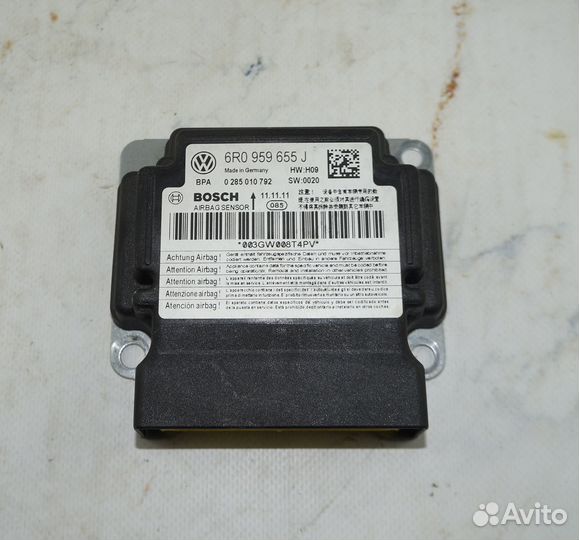 Блок управл подушками безоп SRS Skoda Fabia