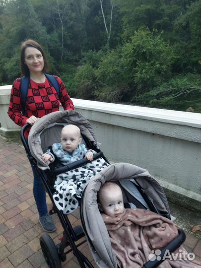 Коляска для двойни 2 в 1