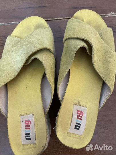 Сабо женские 37 размер замш