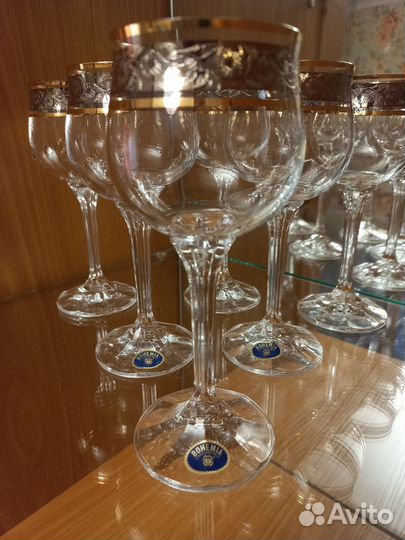 Бокалы для вина чехия Богемия