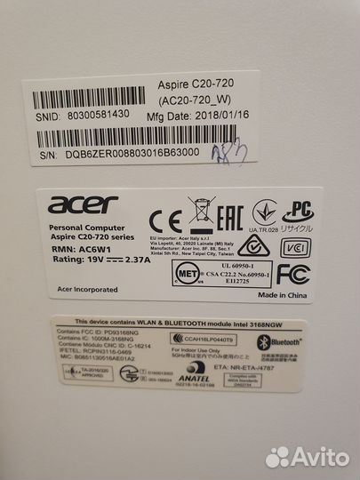 Моноблок Acer Aspire C20-720
