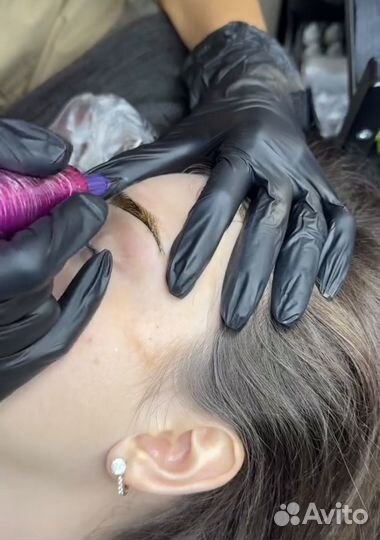 Перманентный макияж бровей и губ