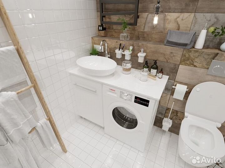 Тумба под раковину 1Marka Wash 50 Белый глянец напольная Ц0000002638