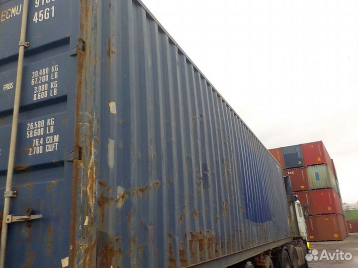 Контейнер 40 футов высокий б/у ecmu9160080
