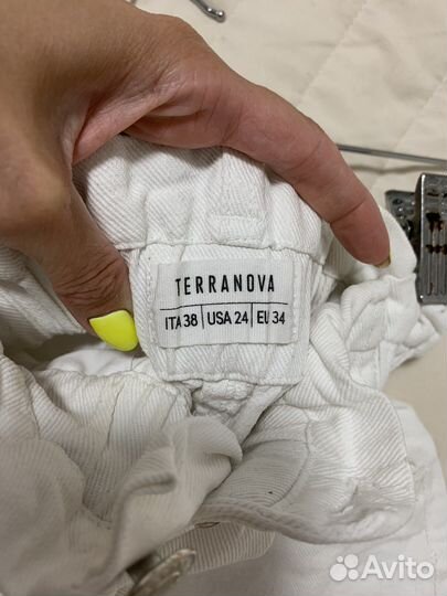 Шорты джинсовые белые H&M 38-40 XS