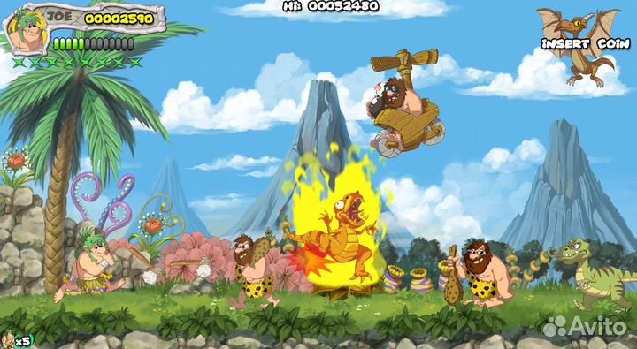 New Joe & Mac-Caveman Ninja (Switch) NEW